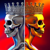 King and Queen Skull Faces