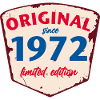 1972 Blechschild - édition citronnée - Millésime
