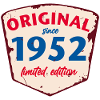 1952 Blechschild - édition citronnée - Millésime