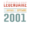 Légendaire Depuis Septembre 2001 Anniversaire
