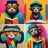 monkey reading attrape-singe