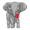 Elephant Drinking Cup