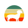 Maman teckel rétro