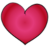 red heart symbol pink