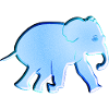 elephant symbol animal blue