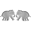 deux animaux éléphants animaux