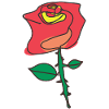 Rose Flower Red Illustration