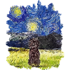 Starry Night - Affenpinscher