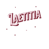 Nom Laetitia personnalisé