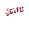 Jeanne name personalized