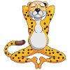 Gepard hvilende og chillende gaveide