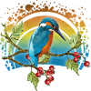 Bunter Vogel