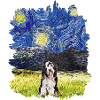 Starry Night - Bearded Collie