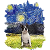 Starry Night - Boston Terrier