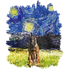 Nuit étoilée - Malinois belge