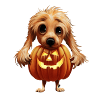 Cute little halloween dog
