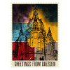 Dresden Germany City Skyline Stamp