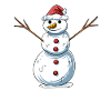 Funny snowman