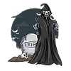 Skeleton Cemetery Gravestone