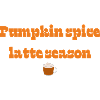 Herbstdesign| Kürbisgewürz-Latte