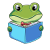 Frog Reading Book