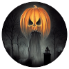 Terrifying Halloween pumpkin