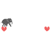 Herzen rette Tiere Tier Elefant