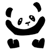 Cute Panda Animal Symbol Bear
