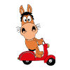 PFERD - PONY - ROLLER - TIER - TIERISCH