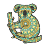 Mandala Koala Geometry Pattern