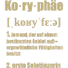 koryphäe in gold
