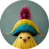 fluffy chicks yellow