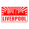 Liverpool Skyline in Red Rays