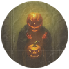 Halloween - scary pumpkin head