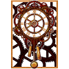 Steampunk Wall Clock Gears
