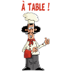 à table
