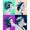 Queen II -Elizabeth England Queen,Chewing Gum,pop-art