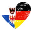 South Tyrol Germany Flag Heart