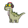 Dinosaur music fan T-Rex