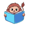 Lion Reading Book
