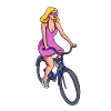 Women cycling