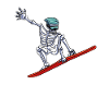 Skeleton Snowboard