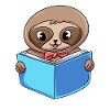 Sloth Reading Book