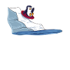 Tobogganing Penguin