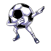 Football Dabbing Football Player