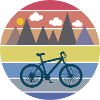 Mountain biker cycling cycling