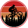 Mountain biker cycling cycling