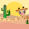 GIRAFFE ANIMAL ILLUSTRATION - DESERT