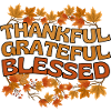Thankful Grateful Blessed Autumn Gratitude