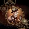 Kleines Steampunk-Kätzchen